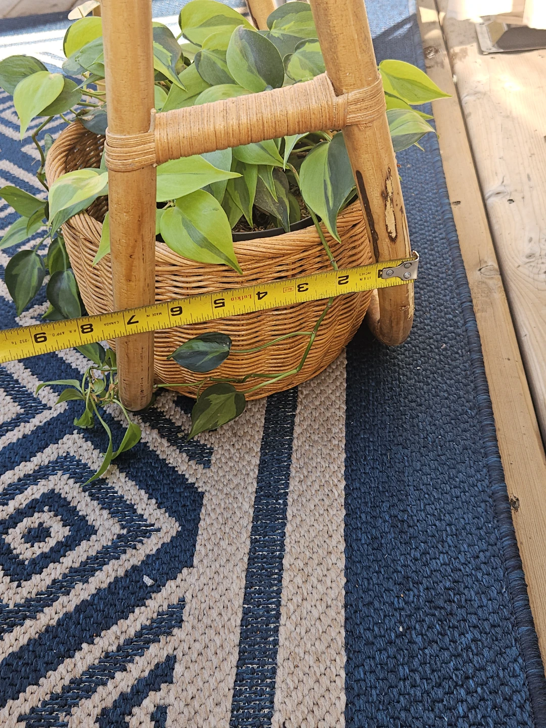 Rattan Hanging Plant Basket