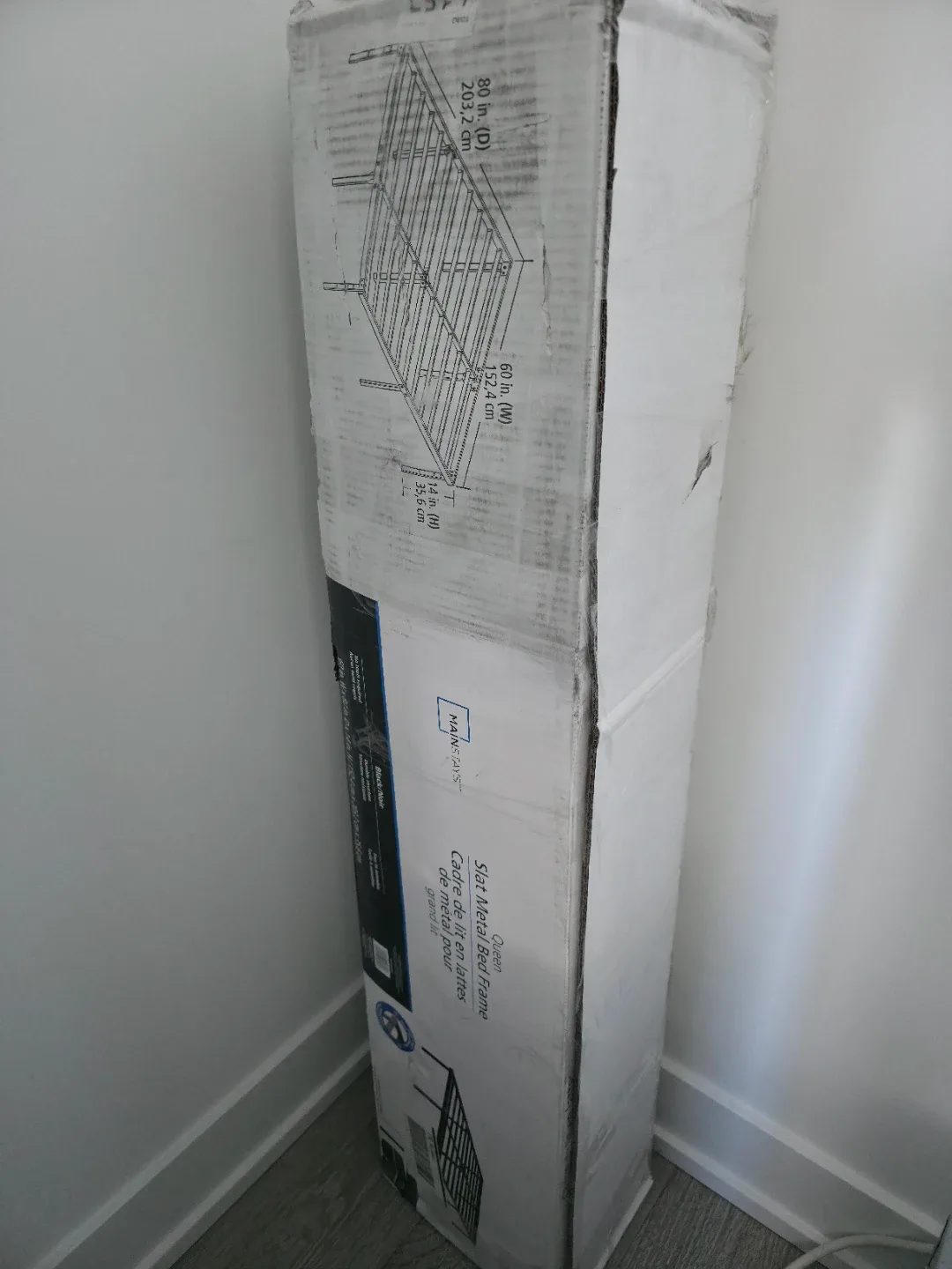 Mainstays queen bed frame