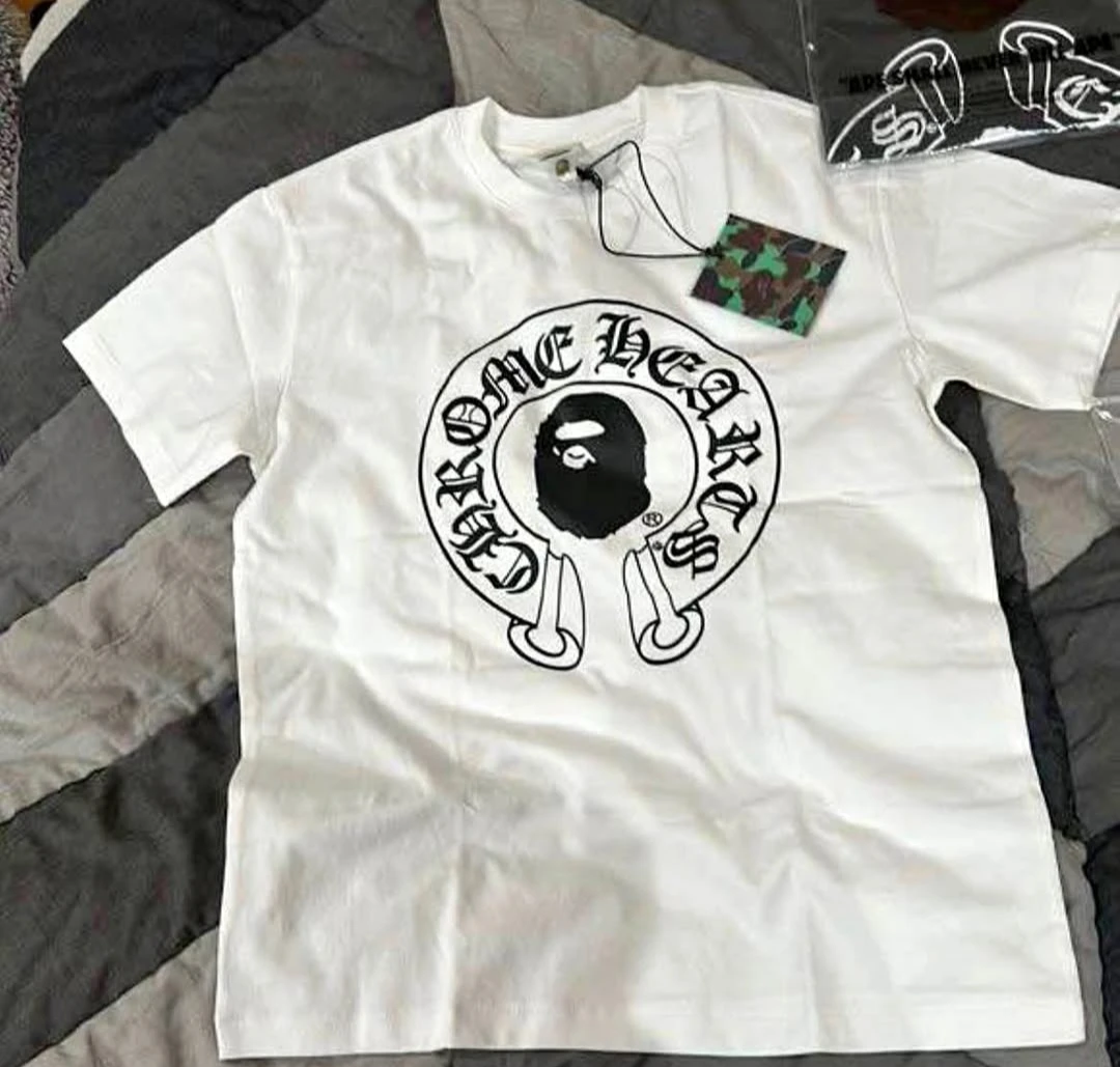 Bape x Chrome Hearts White T-Shirt