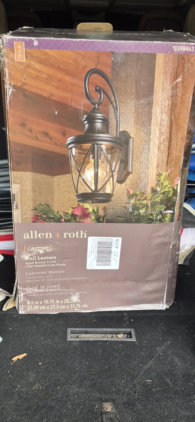 Allen + Roth Castine Wall Lantern Sconces (2-Pack) - photo 2