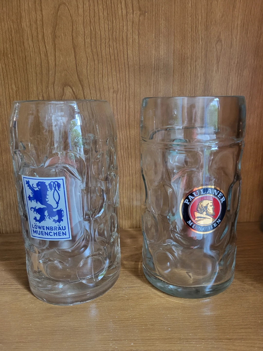 Löwenbräu and Paulaner Beer Steins