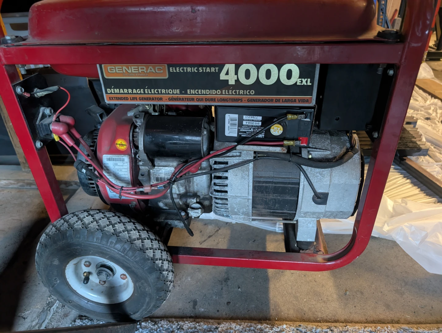 Generac 4000EXL Electric Start Generator