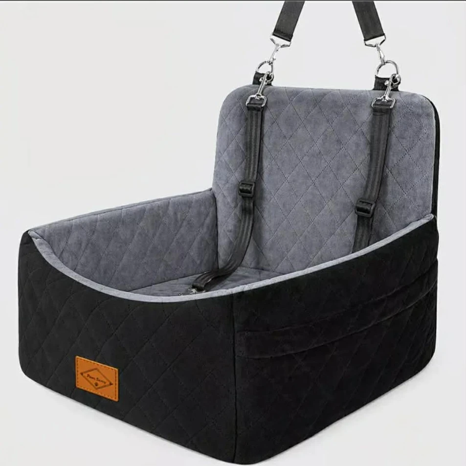 Paws Sauvy Dog Car Booster Seat with Safety Strap, ...
