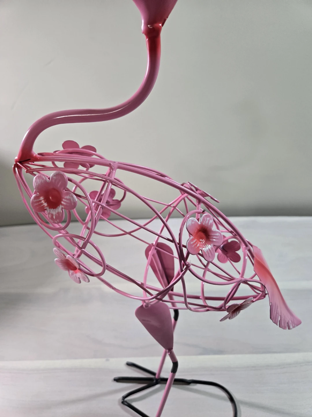 Pink Metal Flamingo Garden Decor - photo 3