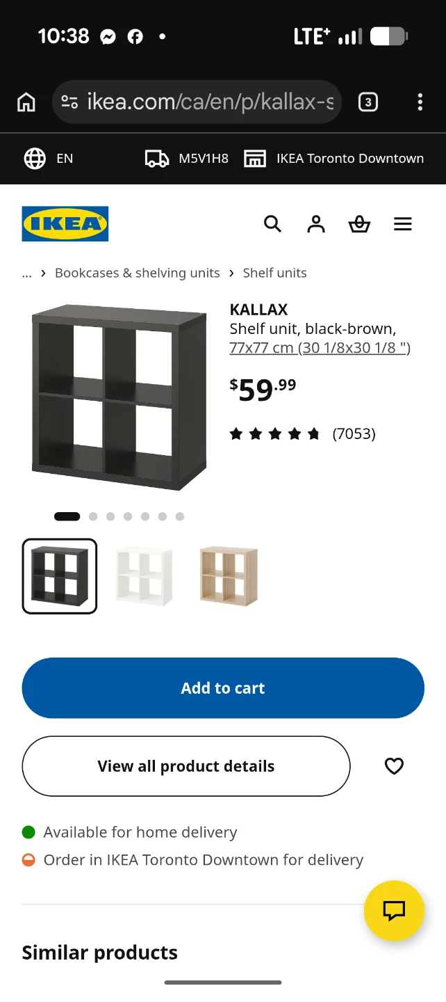CURB ALERT! 25 Carlton St-IKEA Grey 4-Cube Storage Shelf - photo 3