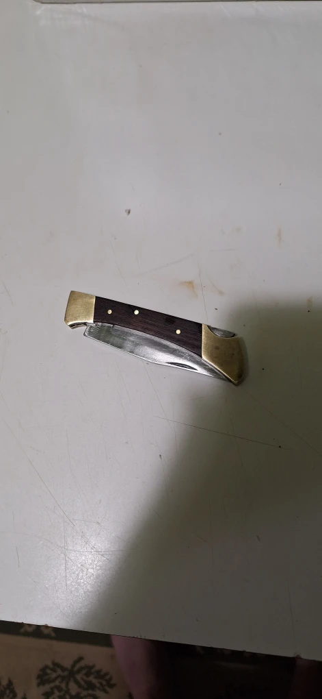 Folding Pocket Knife with Wood Handle - photo 3