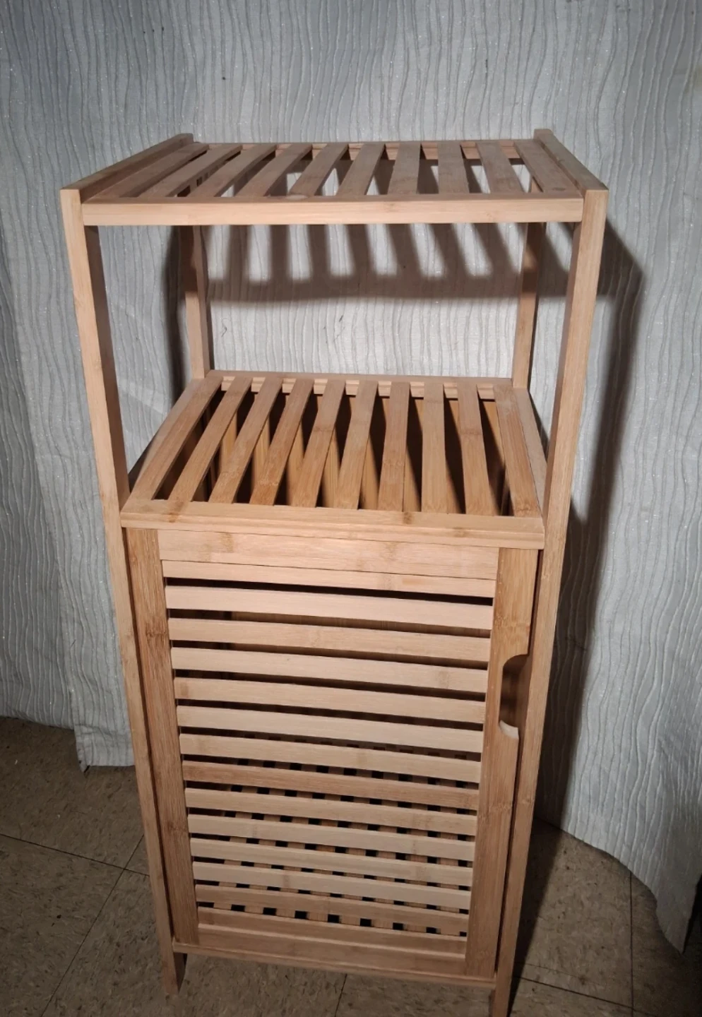 Bamboo Storage Shelf with Cabinet