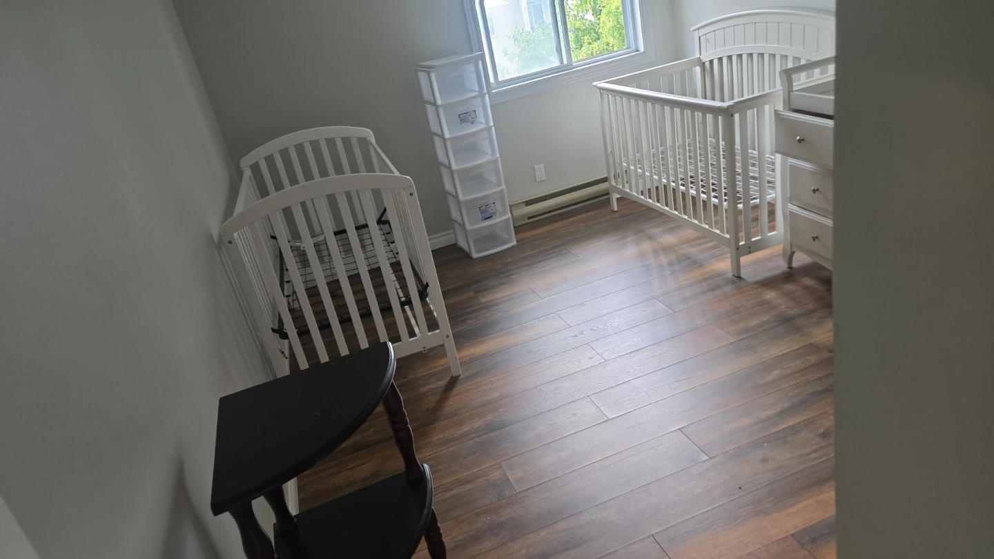 White Wooden Crib
