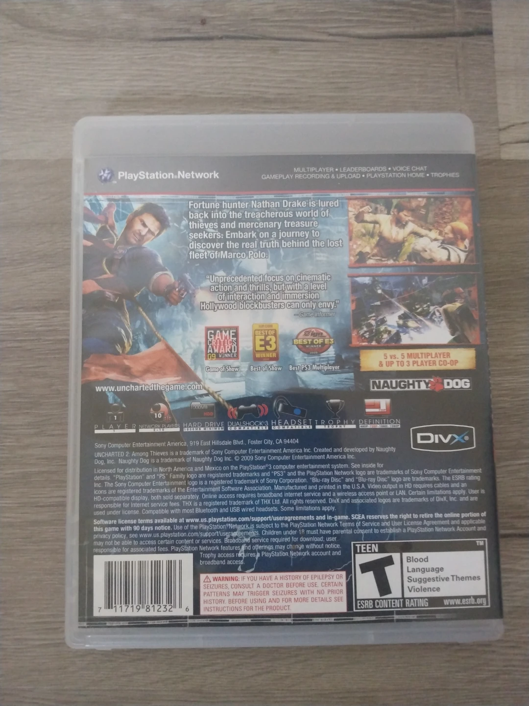 Uncharted 2: Among Thieves PlayStation 3 Game - photo 3