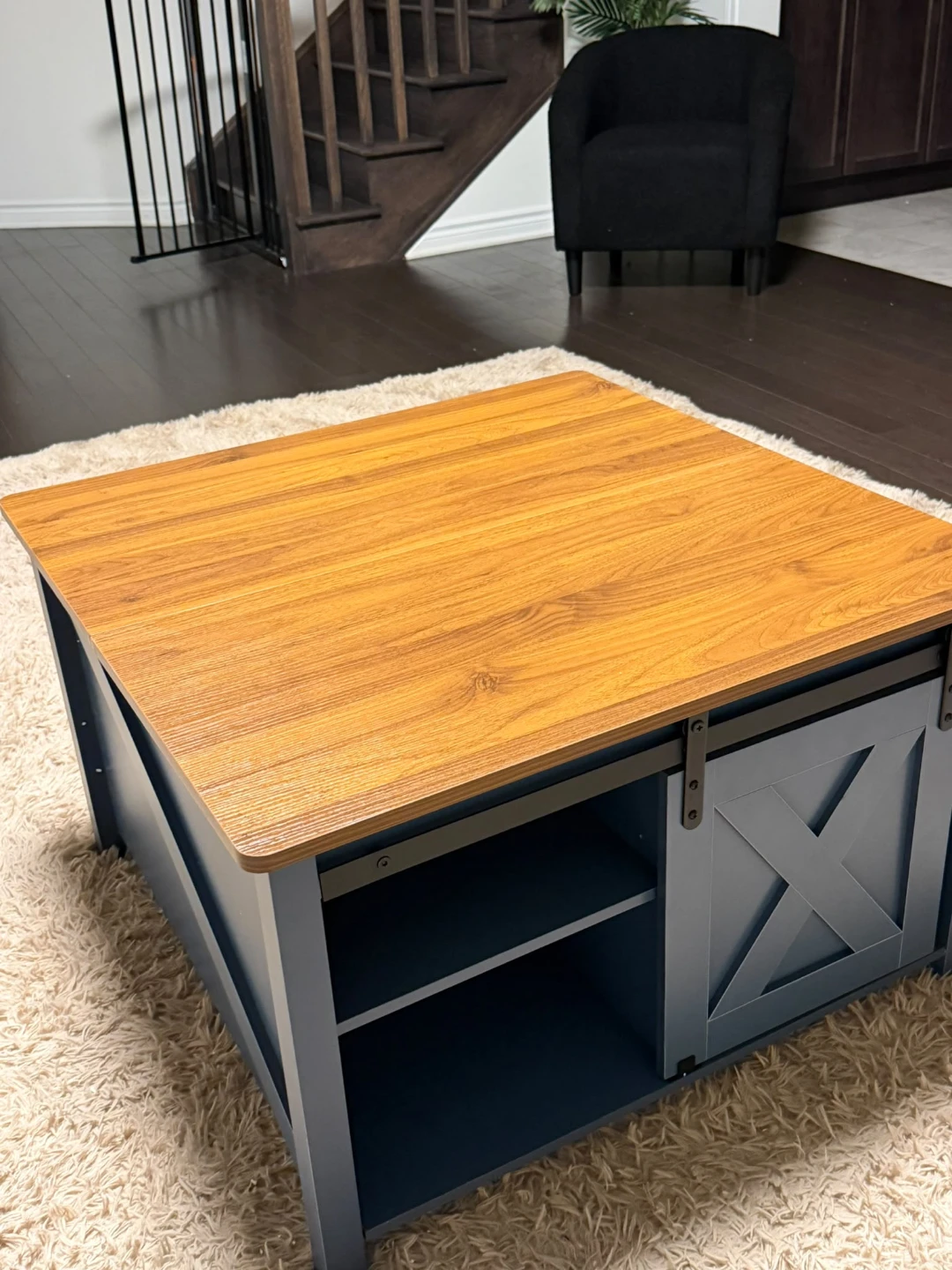 Lift Top Coffee Table with Storage - photo 2