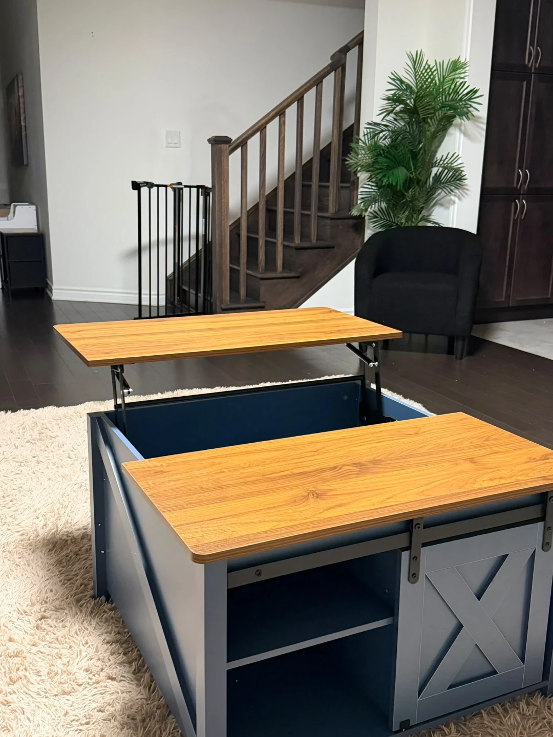 Lift Top Coffee Table with Storage - photo 3