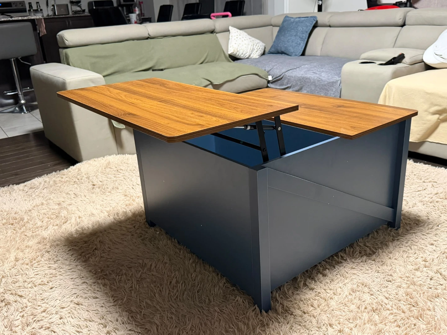 Lift Top Coffee Table with Storage - photo 4