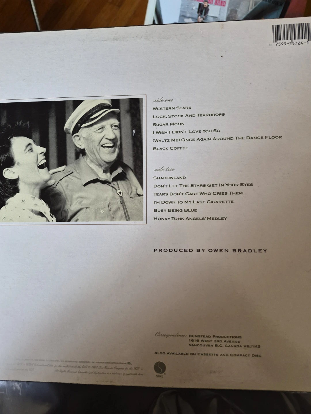 k.d. lang Shadowland Vinyl Record - photo 2