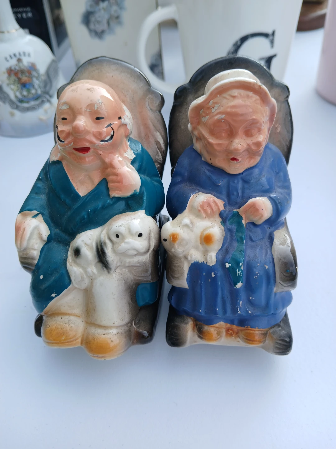 Vintage Ceramic Couple Figurines