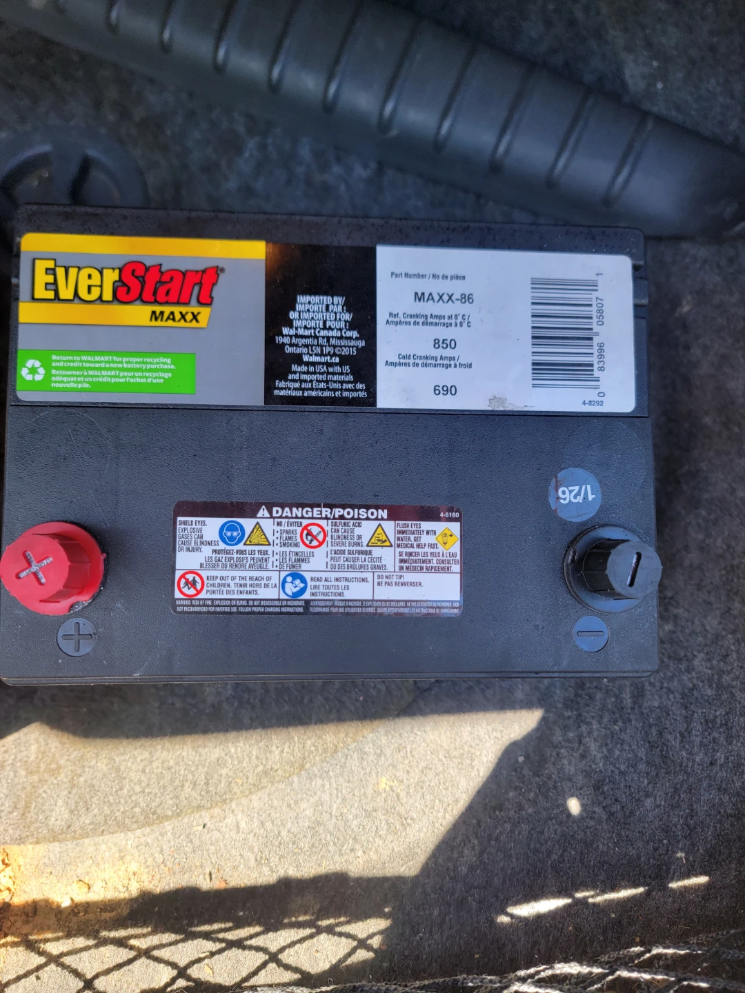 EverStart MAXX Group Size 86 Battery - photo 3