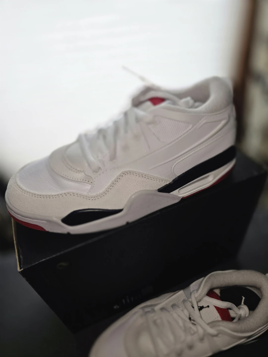 7.5 W/ 6Y - Air Jordan 4 RM (GS) White/Varsity Red-Black ( NEW) - photo 5