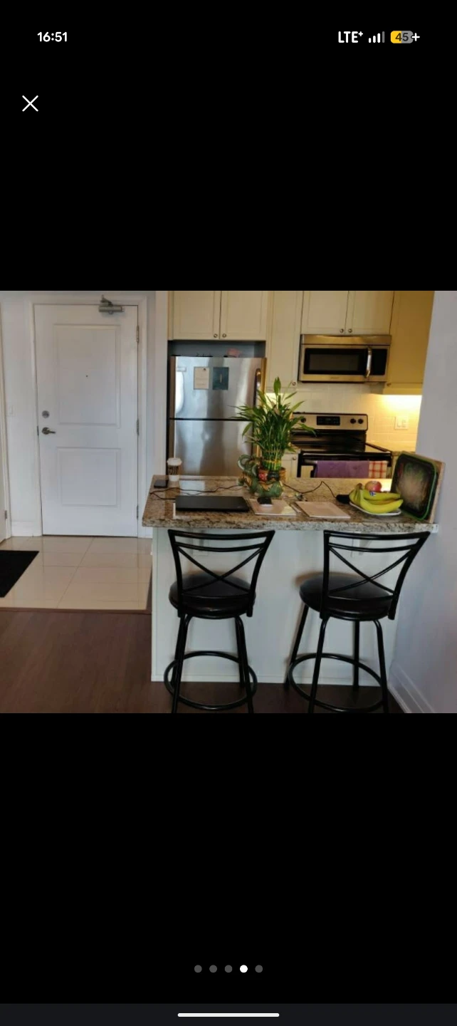 Black Swivel Bar Stools (Set of 2) - photo 4