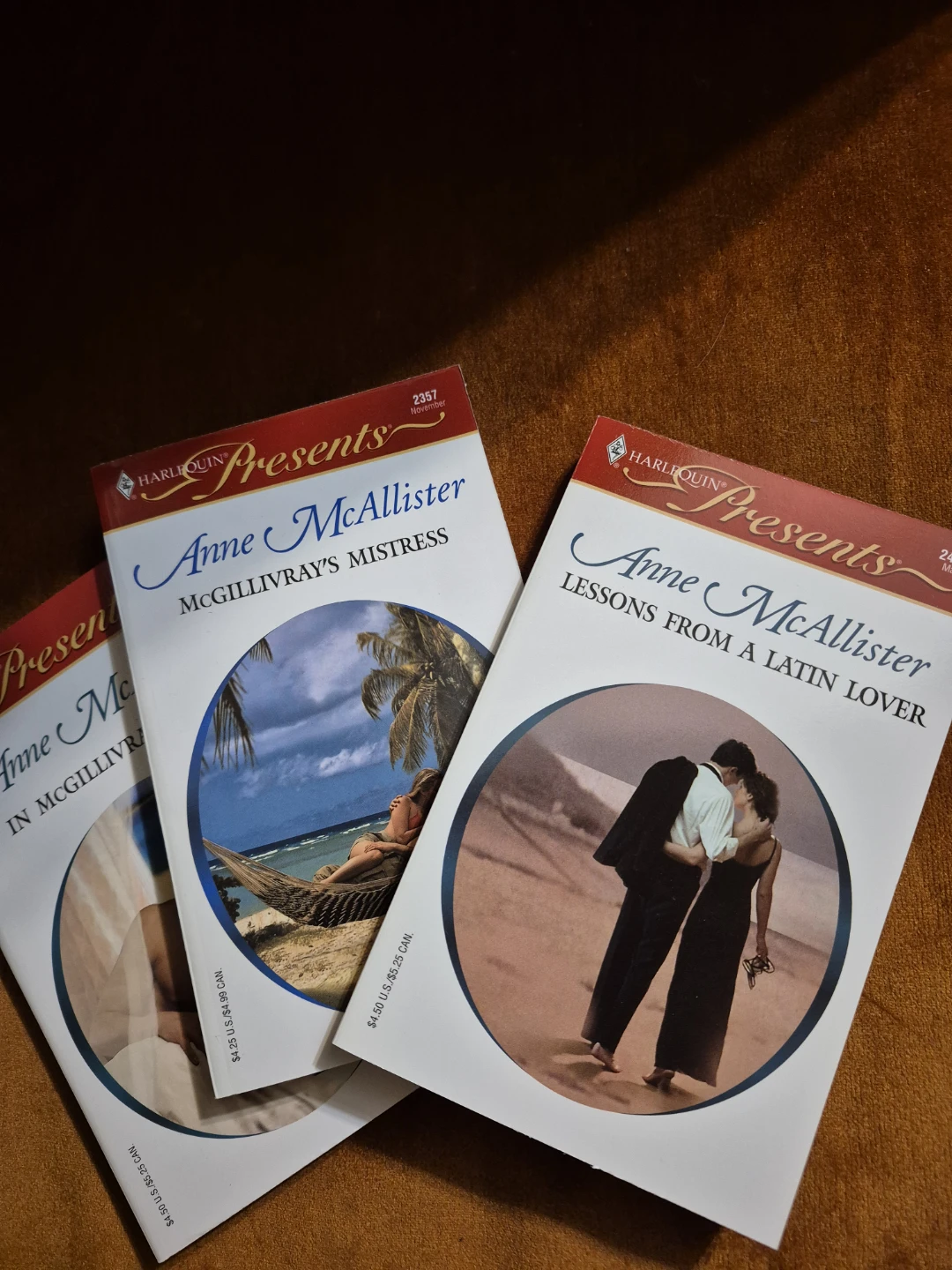 Harlequin Presents Anne McAllister Romance Novels (3 Books)