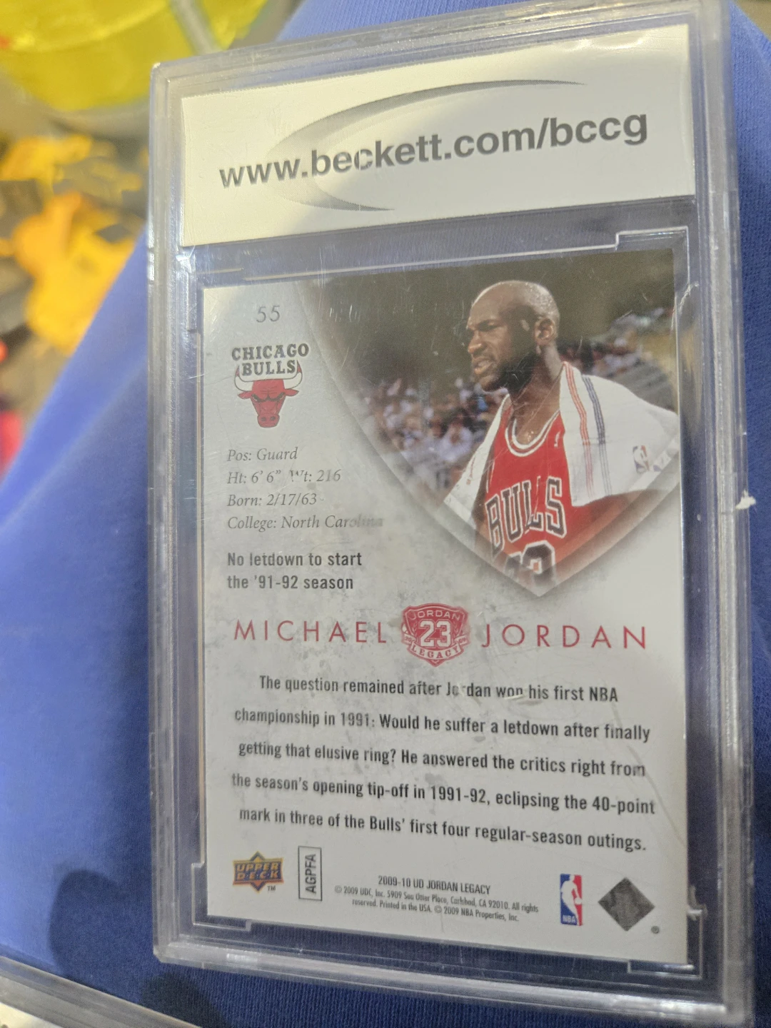 2009-10 Upper Deck MJ Legacy Collection Gold Michael Jordan - photo 4