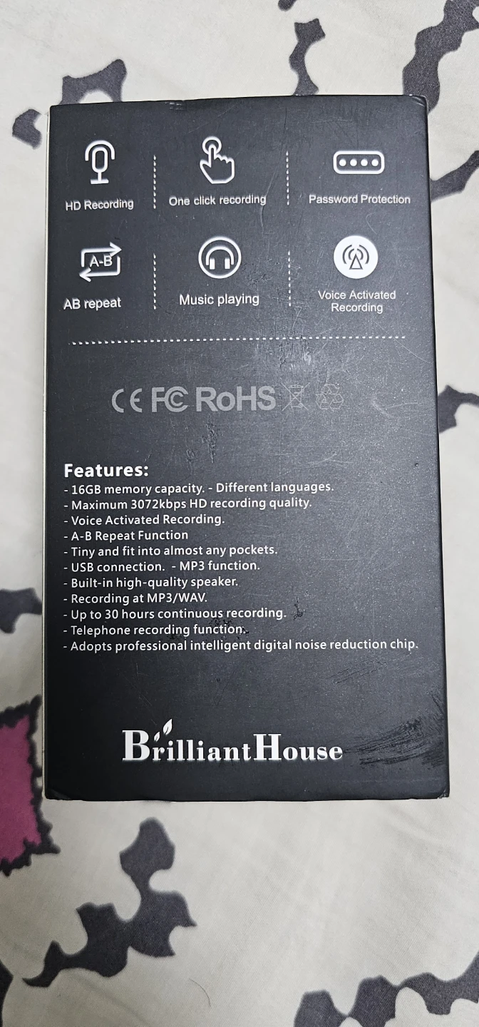 BrilliantHouse 16GB Digital Voice Recorder - photo 3