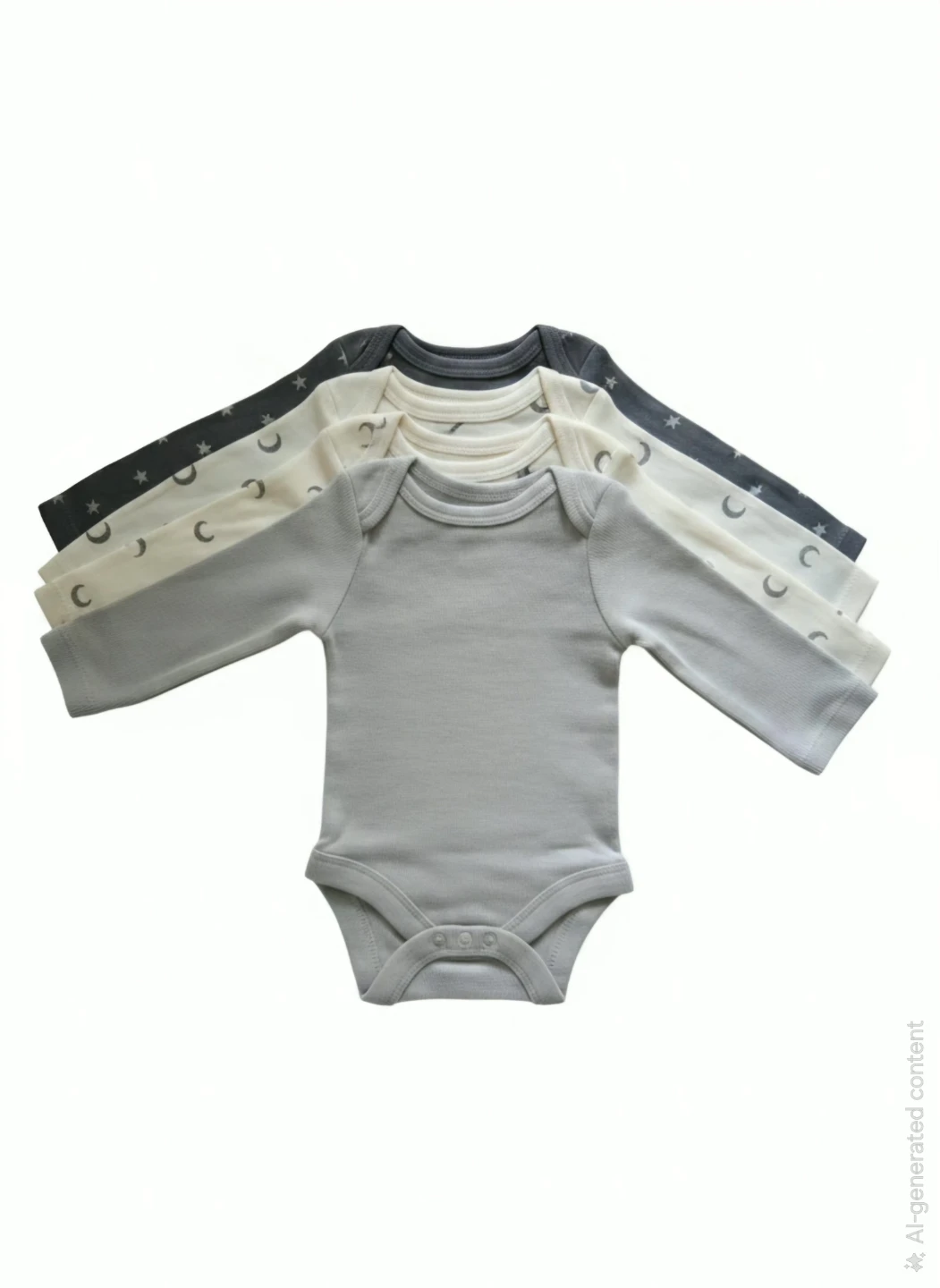 Baby Long Sleeve Bodysuits - Set of 3