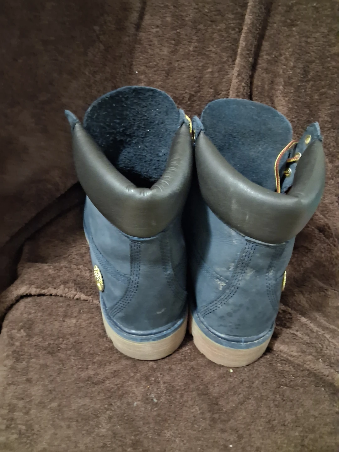 Timberland 6 inch premium boots navy gum gold size 9 - photo 3