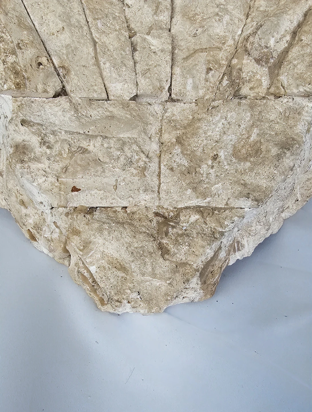 Vintage 1980s Postmodern Tessellated Stone Coffee Table - As Is - photo 5