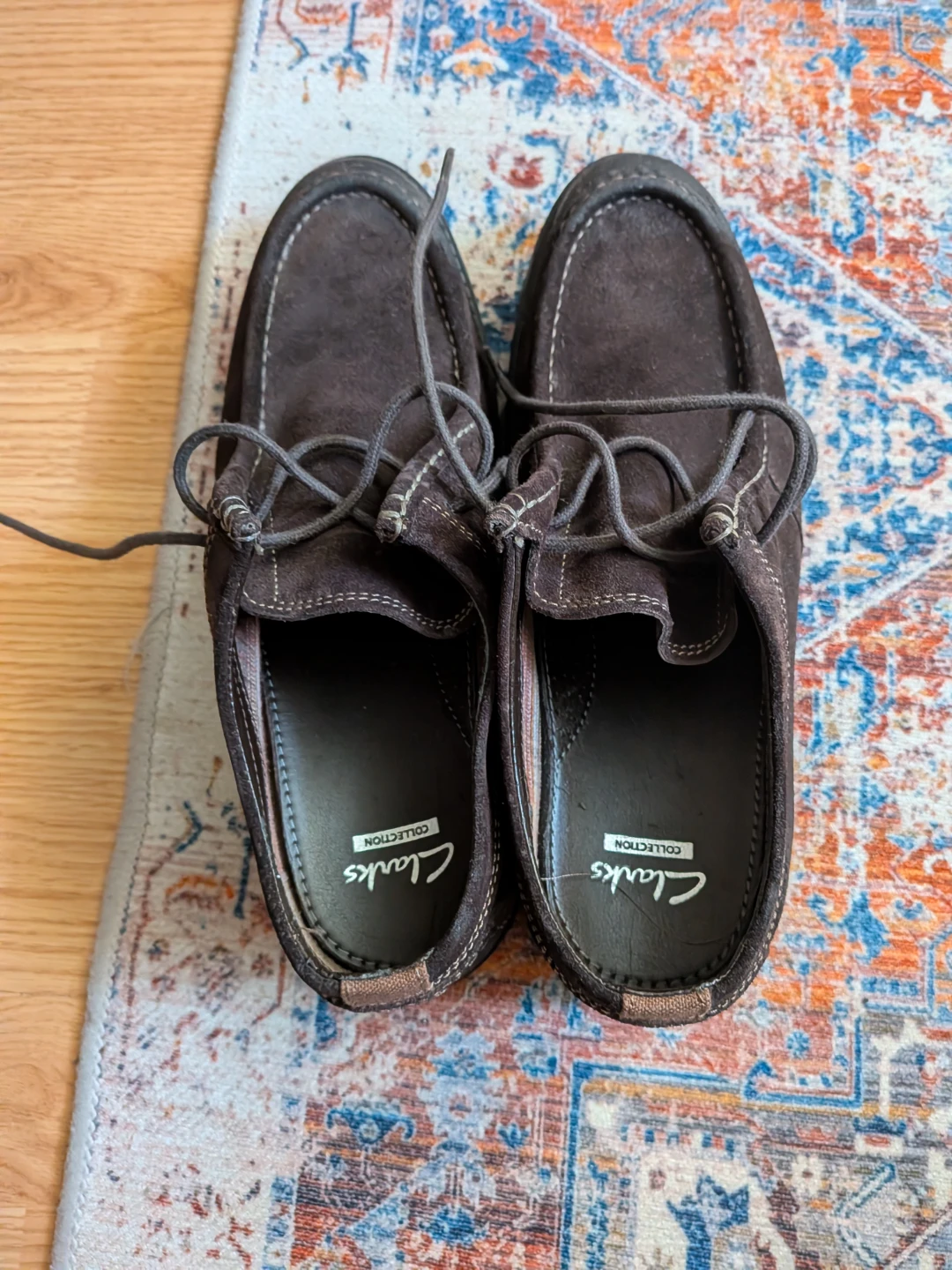 Clarks Collection Brown Suede Loafers for men dress shoes