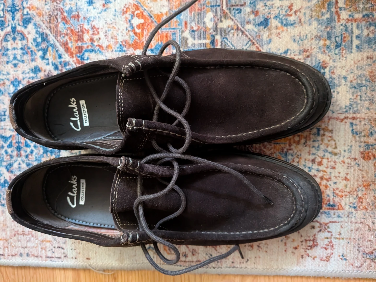 Clarks Collection Brown Suede Loafers for men dress shoes - photo 2