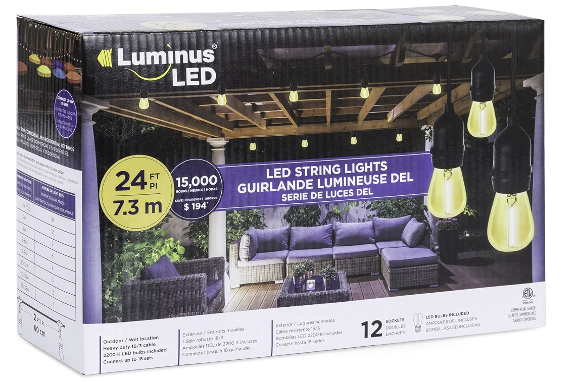 Luminus LED String Lights 24 ft