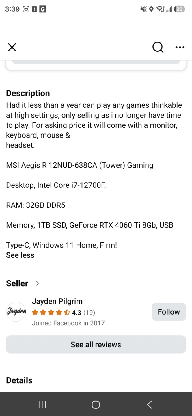 MSI Aegis R Gaming Desktop PC - photo 4