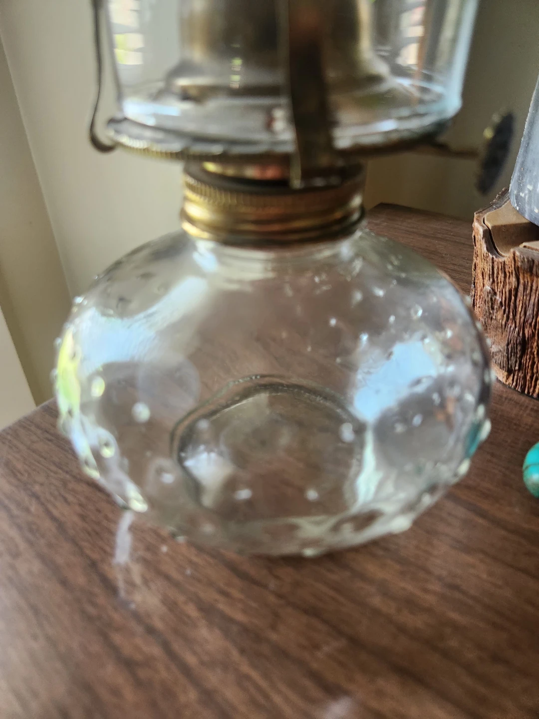 OL'TIMEY Glass Oil Lamp FARMHOUSE or COTTAGECORE ALERT! - photo 2