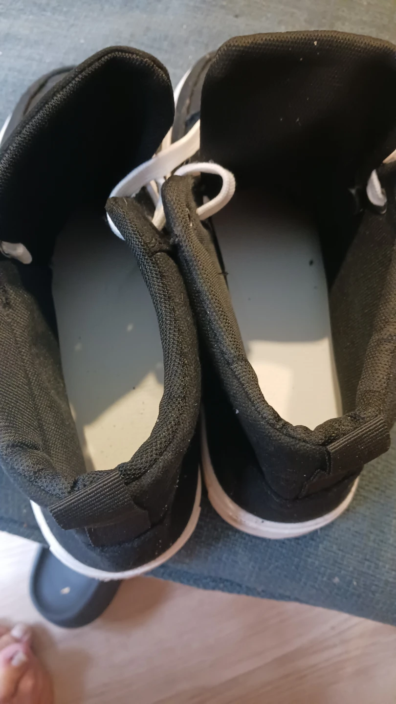 Black Canvas High-Top Sneakers - photo 4
