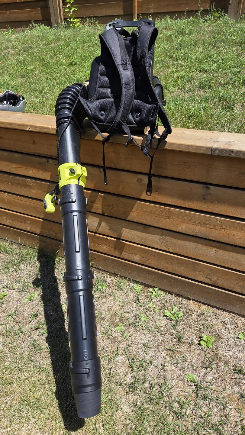 brand new Ryobi 40V HP Brushless Backpack Leaf Blower - photo 3