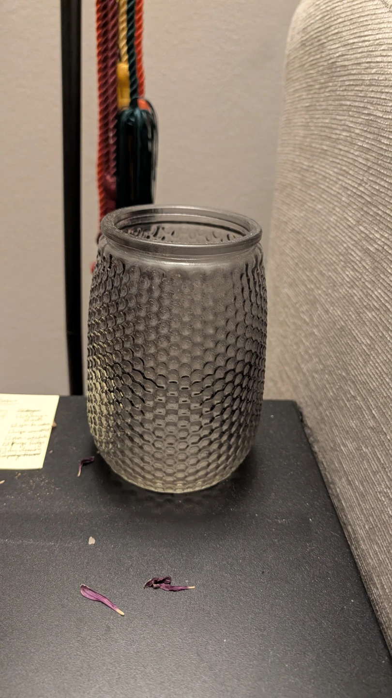 Textured Glass Vase