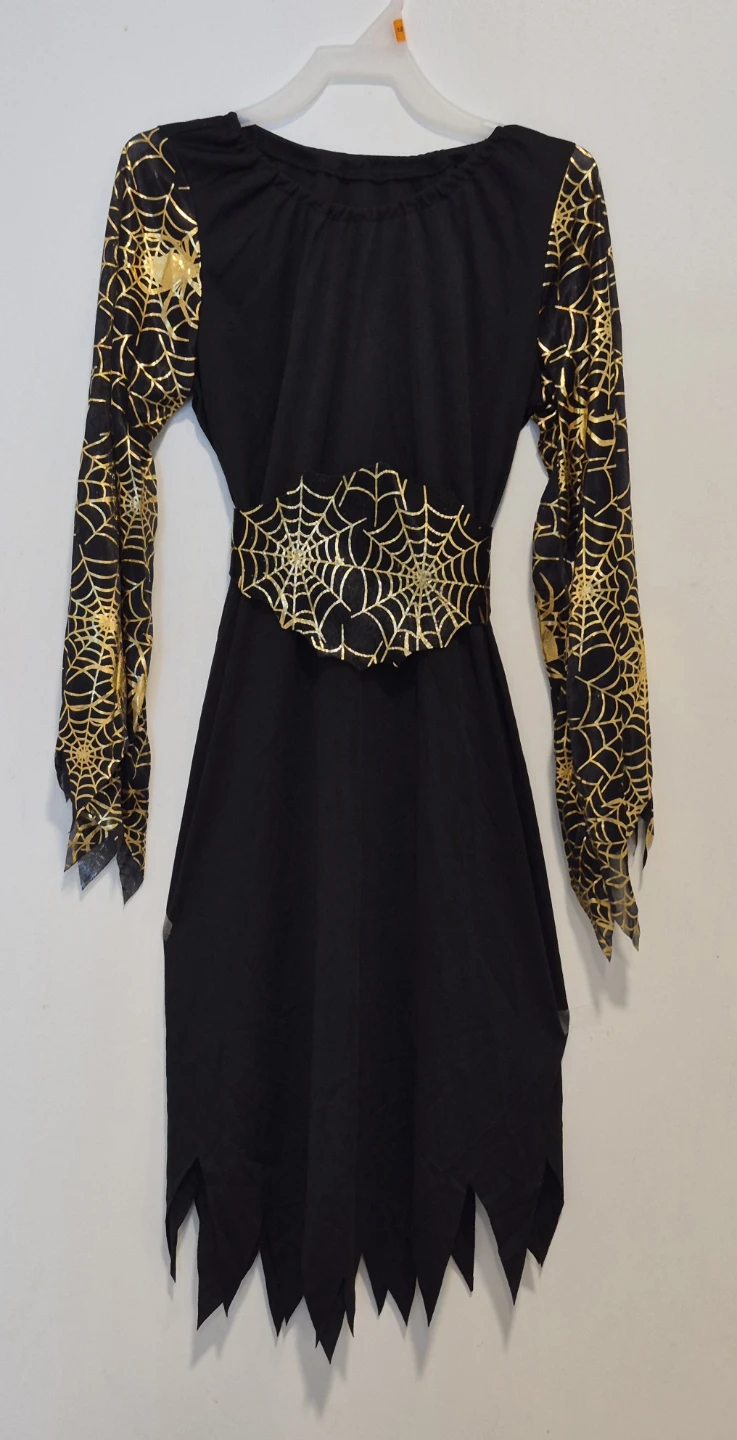 Black Spiderweb Halloween Costume Dress - photo 2