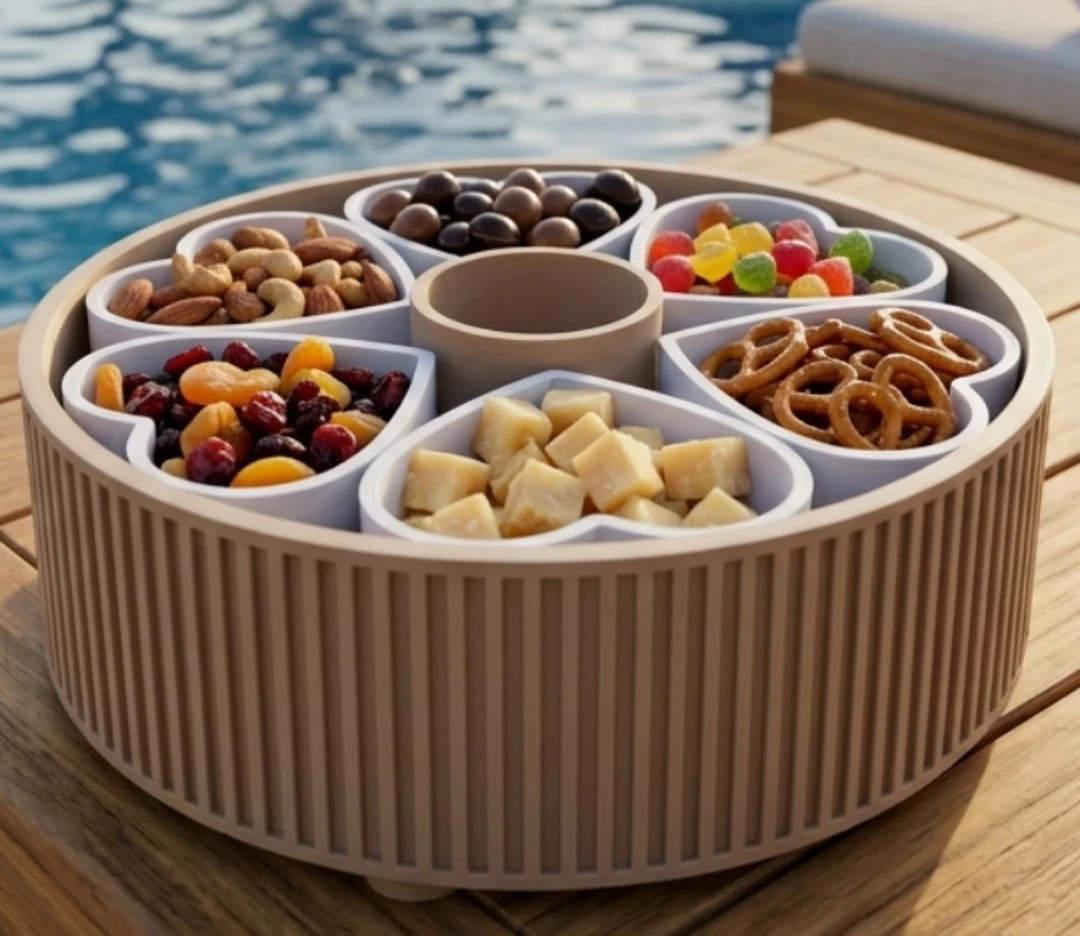 Heart Shaped Snack Serving Tray