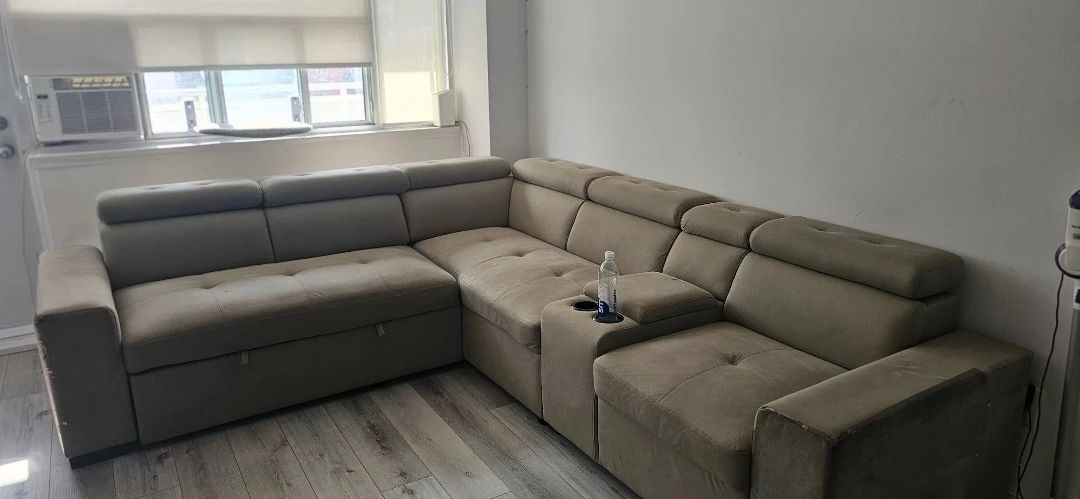 Sectional Sofa with Pull-out Bed