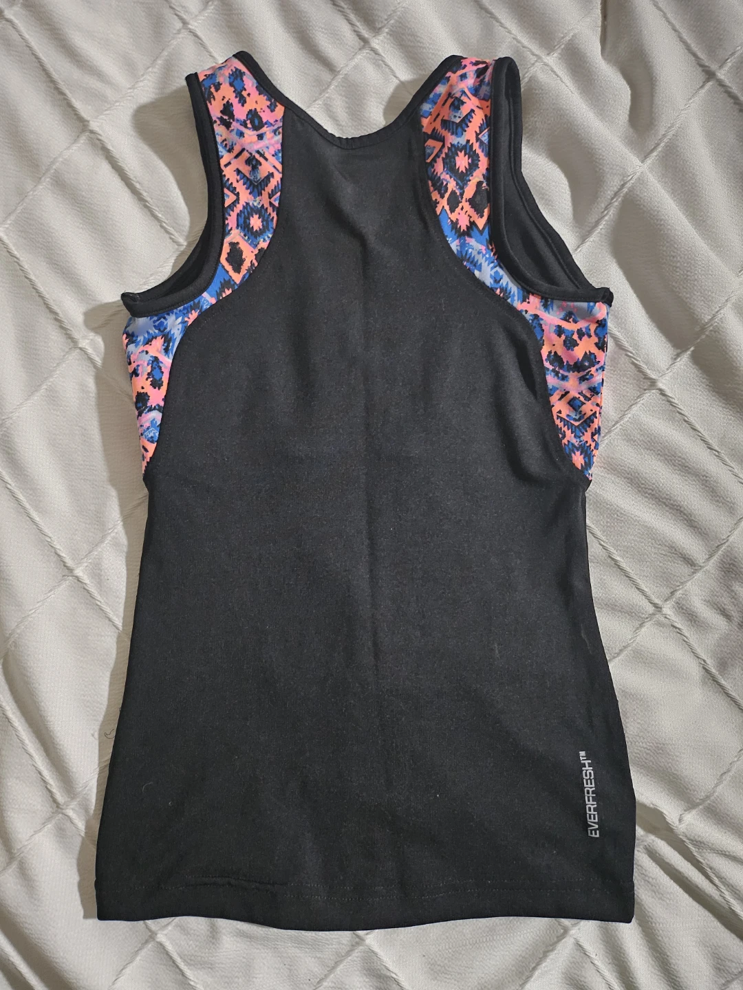 Everlast Women's Athletic Tank Top - Black/Multi-Color - Size M