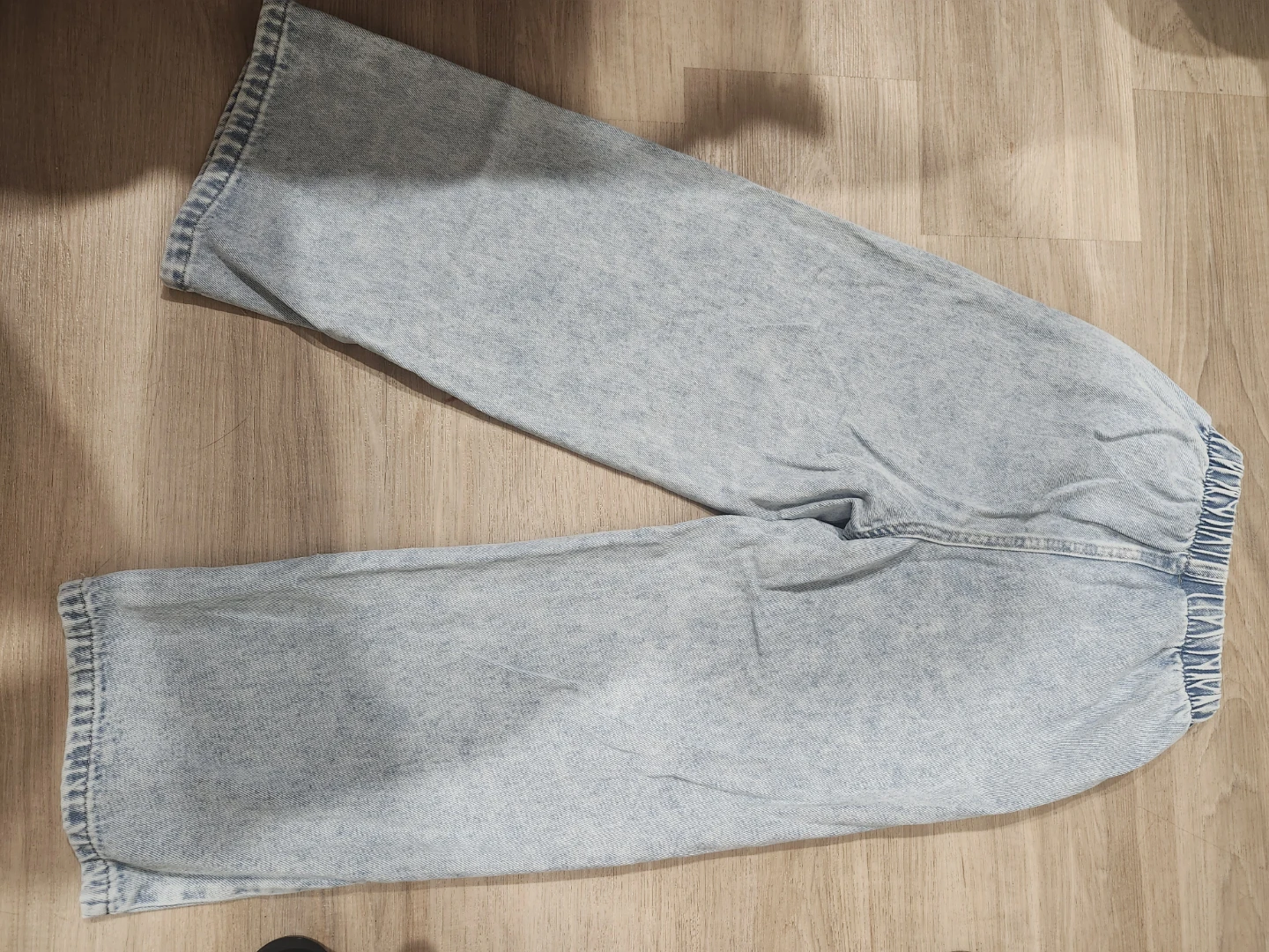 Girls 8 yr Light Wash Denim Wide Leg Pants - photo 2
