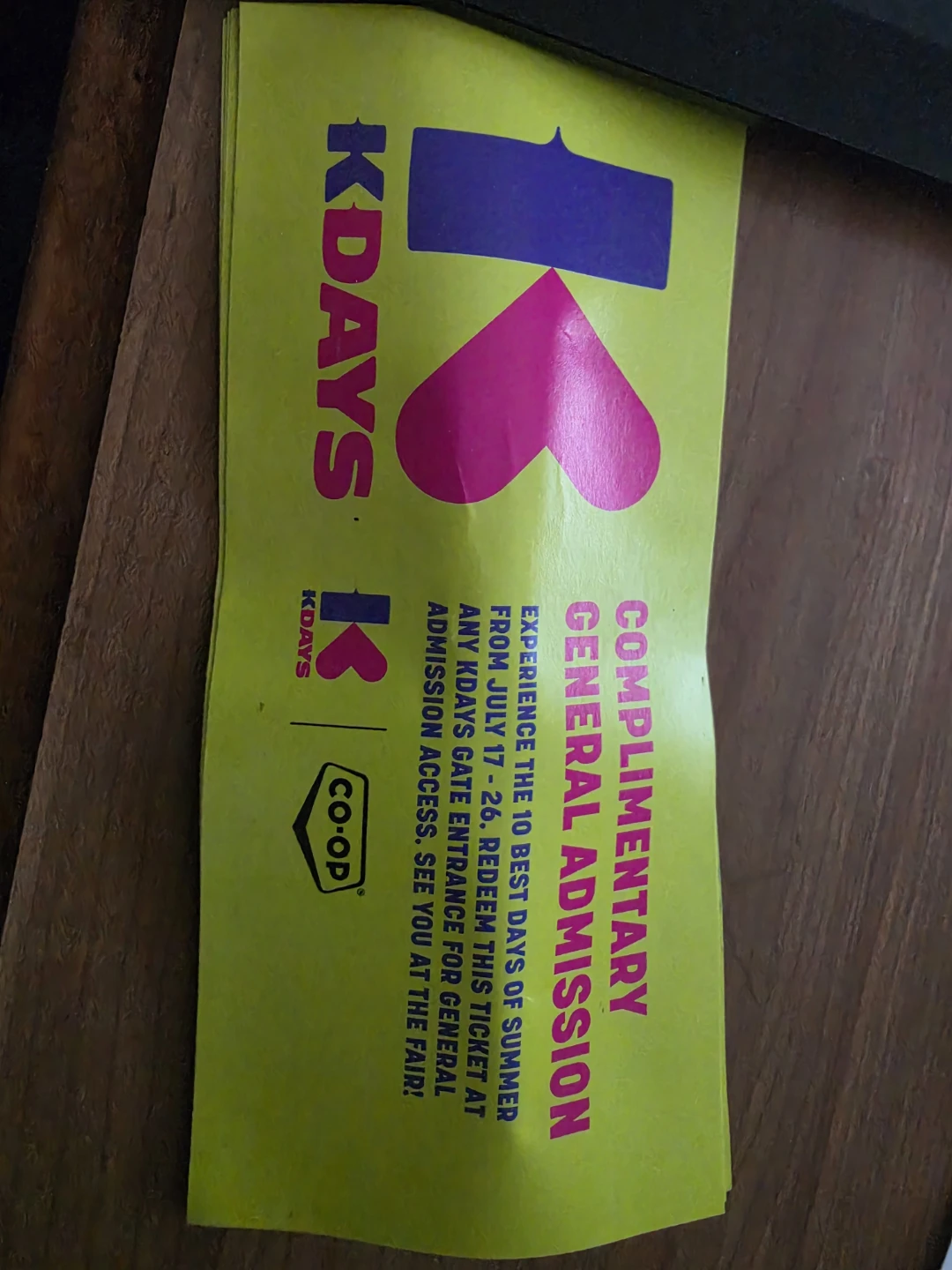 Kdays general admission passes