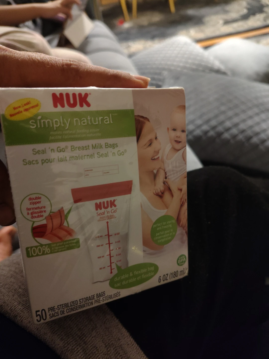 NUK Simply Natural Seal 'n Go Breast Milk Bags - 50 Count - photo 4