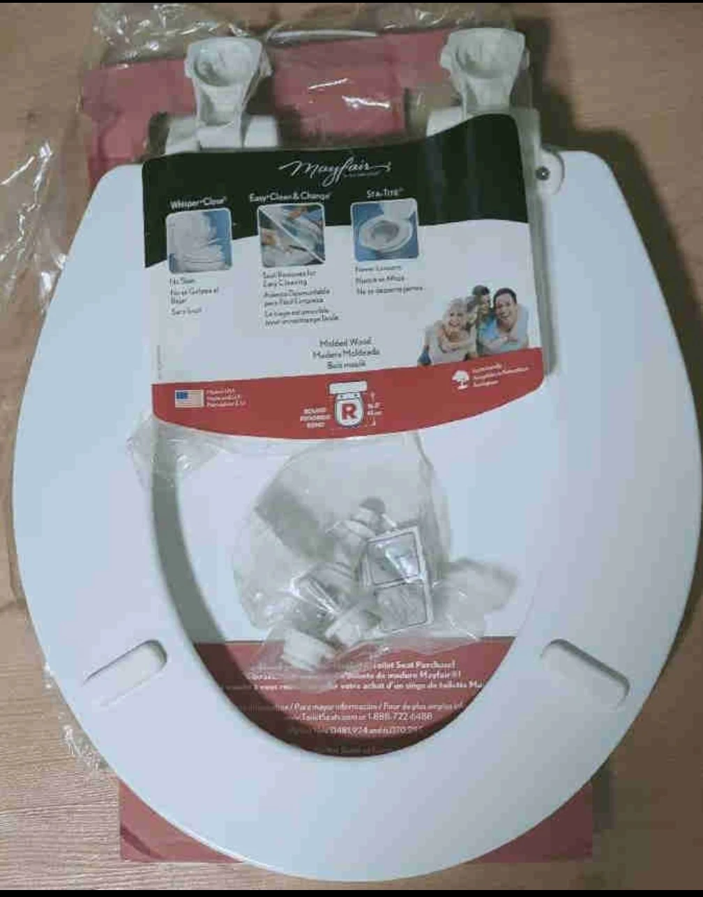 Mayfair Whisper Close Toilet Seat Round White