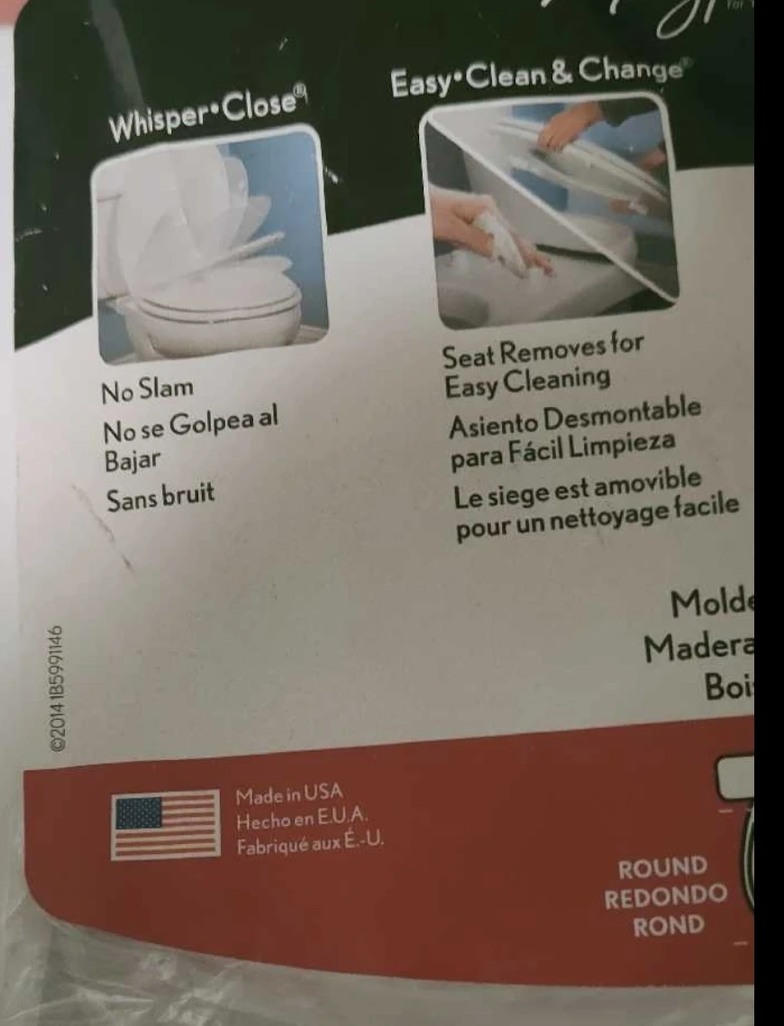 Mayfair Whisper Close Toilet Seat Round White - photo 2