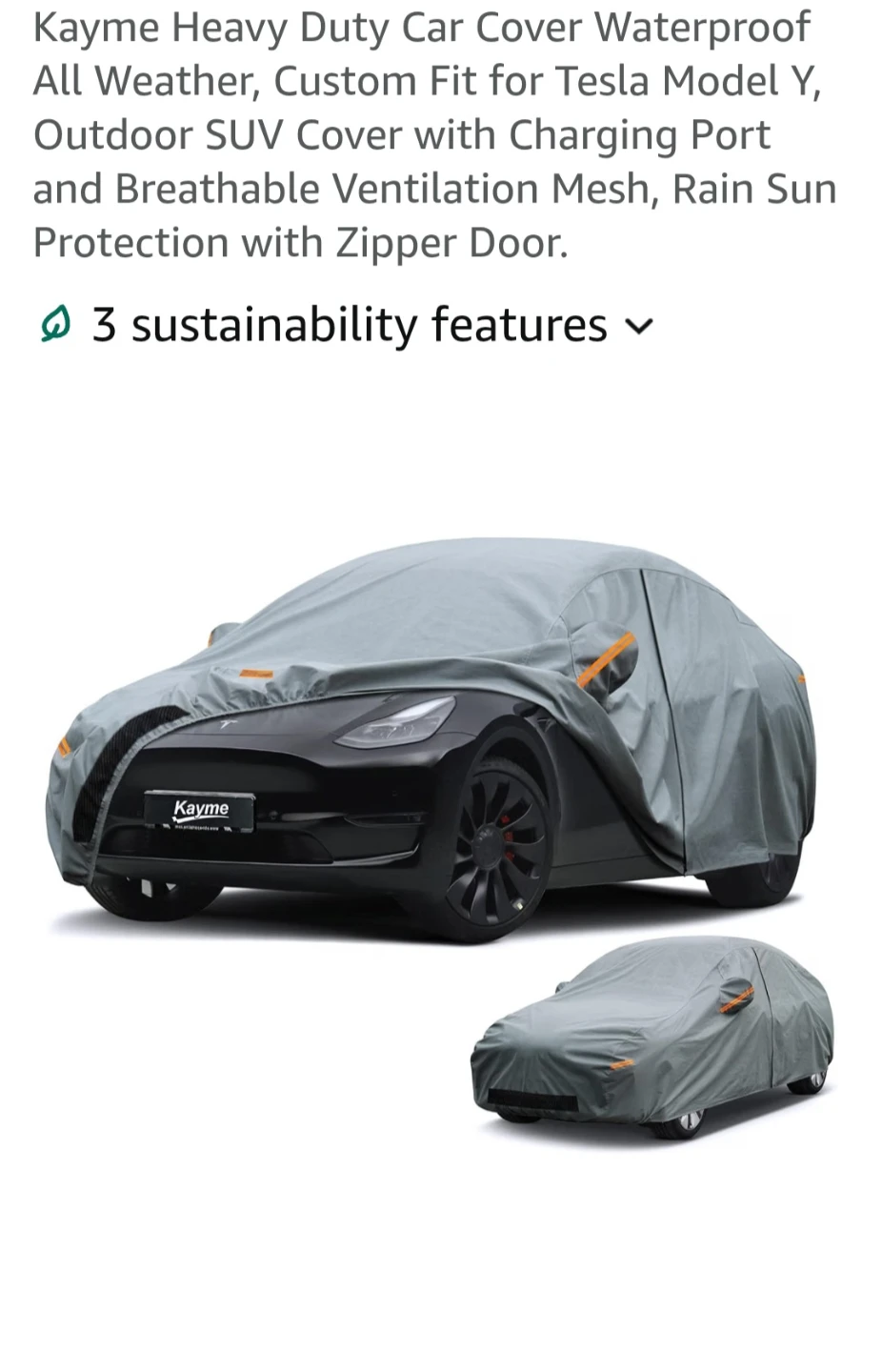 Kayme Heavy Duty Car Cover for Tesla Model Y