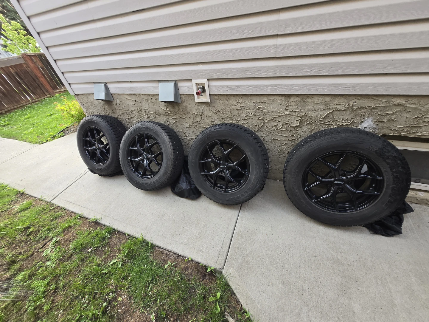 Bridgestone Winter Tires on RSSW Rims 215/70/R16