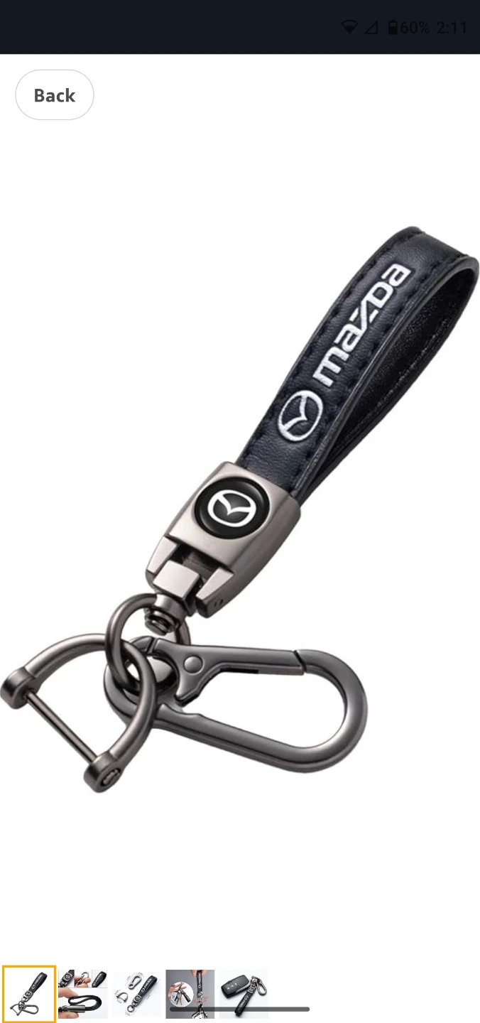 Mazda Leather Key Chain Fob - photo 5