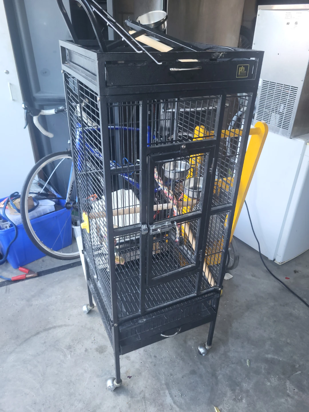 PH Bird Cage on Wheels