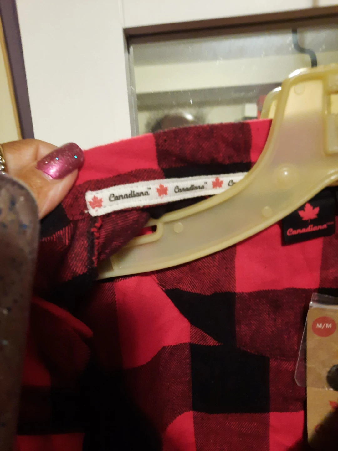 Canadiana Red and Black Plaid Top M/M - photo 4