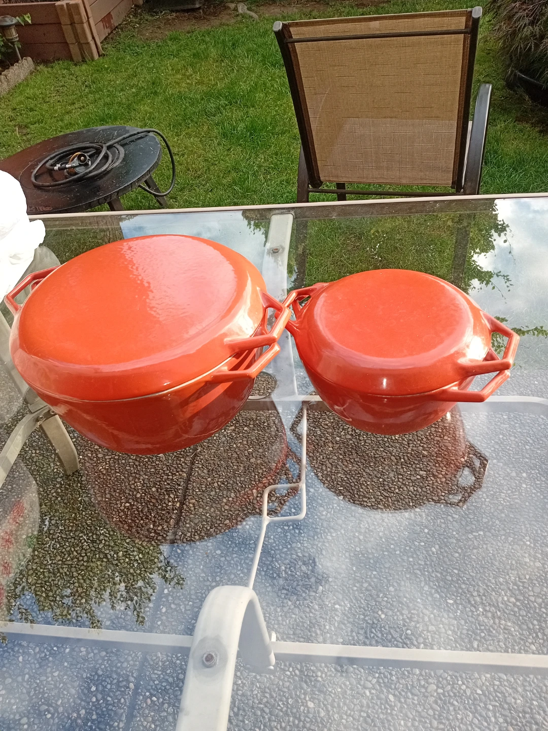Orange n yellow  Dutch Oven Set